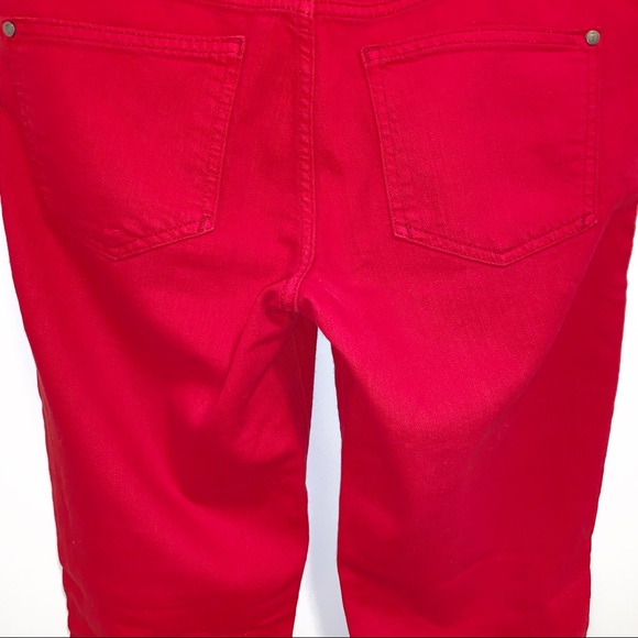 Anthro Pilcro & Letterpress Red STET Jeans-27 - Picture 6 of 8